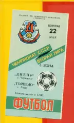 Днепр Черкассы - Торпедо Луцк - 1988 г. (17.04.88.)
