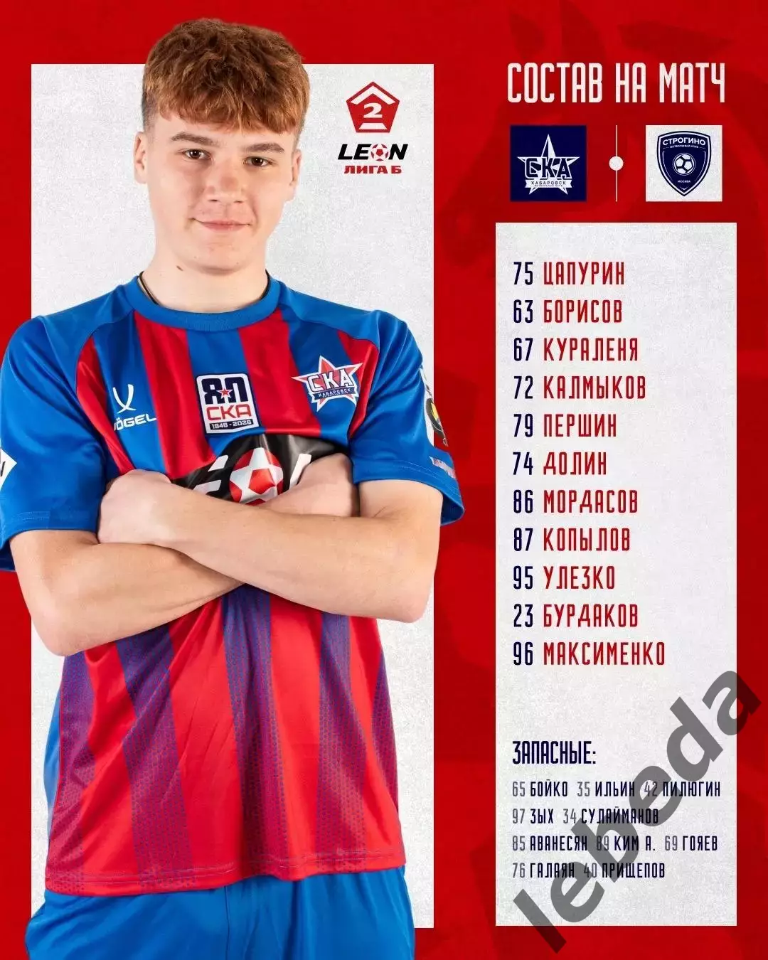 СКА Хабаровск - 2 - ФК Строгино - 25026 г. ( 2.05.2026.) 1