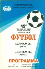 Динамо Киев - Динамо Минск - 1986 год. (16.08.86.)