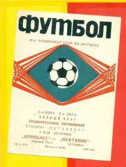 Кривбасс Кривой Рог - Нефтяник Ахтырка - 1986 год. (6.05.86.)