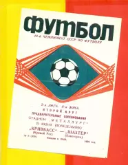 Кривбасс Кривой Рог - Шахтер Павлодар - 1986 год. (23.06.86.)