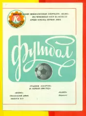 Колос Никополь - Факел Воронеж - 1986 год. (20.04.86.)