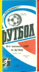 Металлист Харьков - Шахтер Донецк - 1986 год. (10.05.86.)