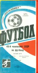Металлист Харьков - Жальгтрис вильнюс - 1986 год. (18.05.86.)