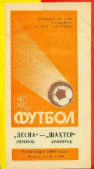 Десна Чернигов - Шахтер Павлоград - 1986 год. (8.09.86.)