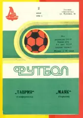 Таврия Симферополь - Маяк Харьков - 1986 год. (2.06.86.)