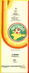 Таврия Симферополь - СКА Киев - 1986 год. (29.08.86.)