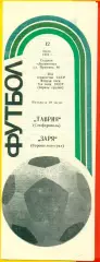 Таврия Симферополь - Заря Ворошиловград - 1986 год. (12.07.86.)