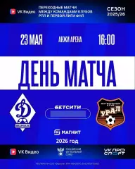 Динамо Махачкала - Урал Екатеринбург - 2025 / 2026 год.(23.05.26.)