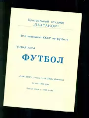 Пахтакор Ташкент - Колос Никополь - 1986 год. (20.05.86.)