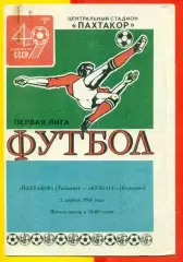 Пахтакор Ташкент - Кузбасс Кемерово - 1986 год. (2.04.86.)