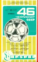 Арарат Ереван - Торпедо Кутаиси - 1983 год. (15.10.83.)
