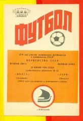 Волга Калинин - Заря Калуга - 1986 год.(28.06.86.)
