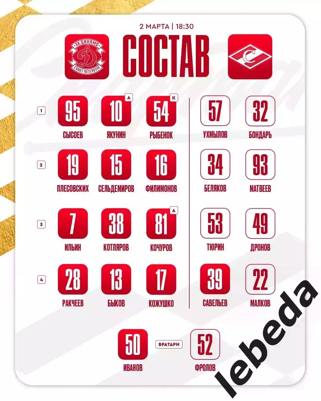 МХК Динамо СП - МХК Спартак Москва - 2025 / 2026 год.(2.03.26.) 2