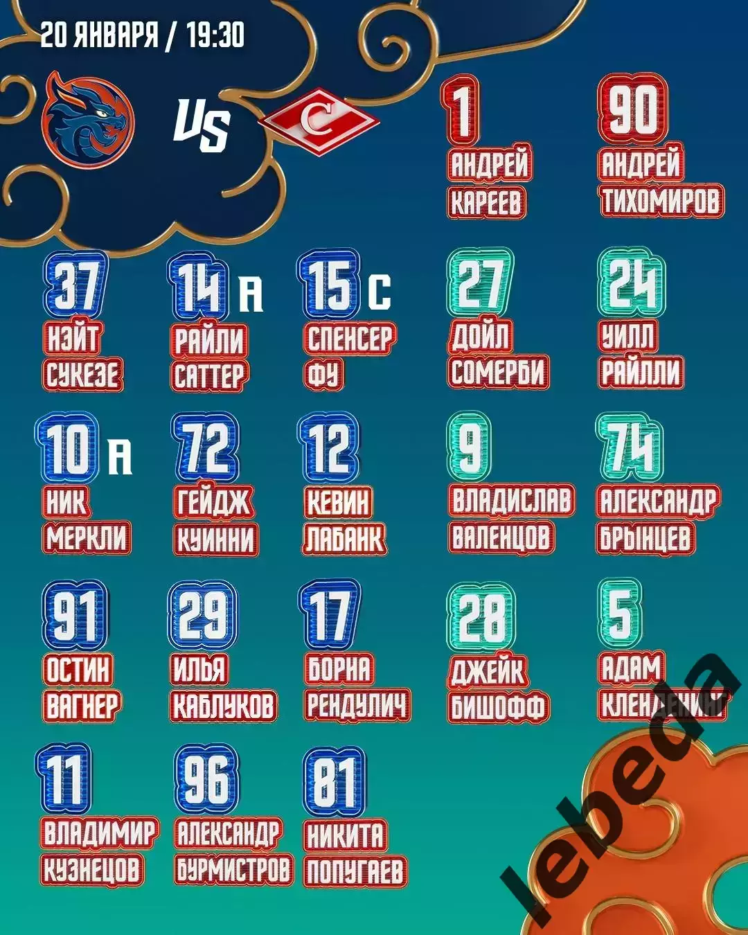 Шанхай Китай - Спартак Москва - 2025 / 2026 год.(20.01.26.) 2