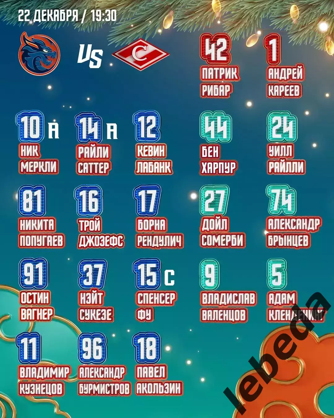 Шанхай Дрэгонс (Китай) - Спартак Москва - 2025-2026. (22.12.25.) 1