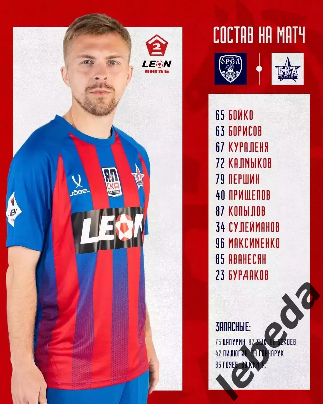 ФК Орел - СКА -2 Хабаровск - 2025 / 2026 г.(7.06.26.) 1