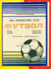 Ростсельмаш (Ростов-на-Дону) - Динамо Махачкала - 1986 г. (15.09.86.)