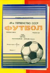 Ростсельмаш (Ростов-на-Дону) - Динамо Батуми - 1986 г. (2.04.86.)