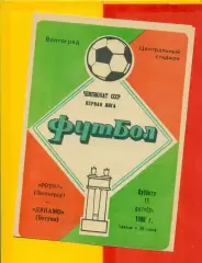 Ротор Волгоград - Динамо Батуми - 1986 год. (15.10.86.)