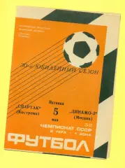 Спартак Кострома - Динамо-2 Москва - 1989 г. (5.05.89.)