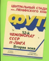 Старт Ульяновск - Торпедо Н-Челны) - 1989 г. (7.09.89.)