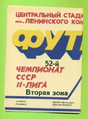 Старт Ульяновск - МЦОП (В-Пышма) - 1989 г. (23.09.89.)