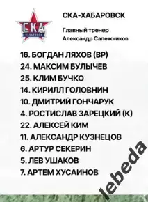 Зенит Санкт-Петербург (мол) - СКА Хабаровск (мол) - 2025 / 2026 г. (15.05.26.) 1