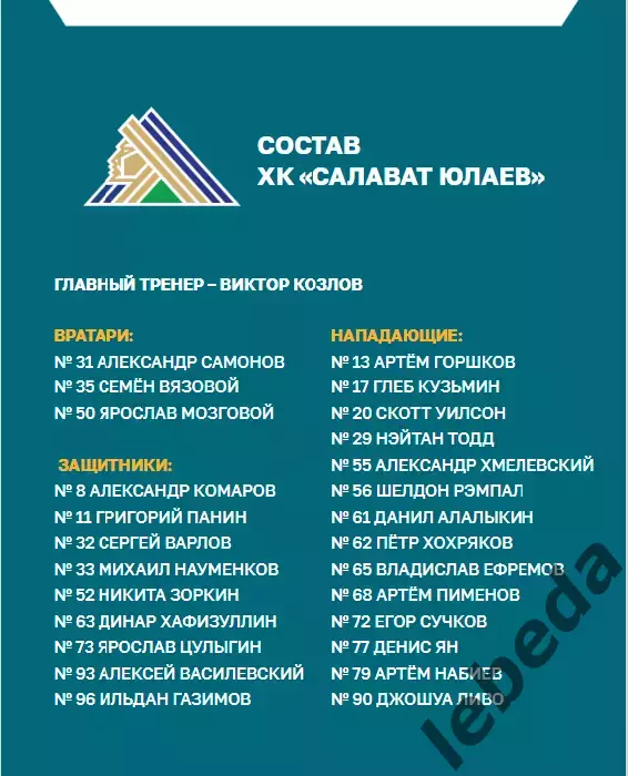 ХК Сочи - Салават Юлаев Уфа - 2024 / 2025 г. (23.01.25.) 1