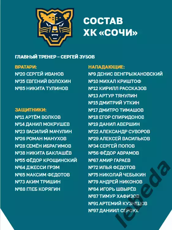 ХК Сочи - Локомотив Ярославль - 2024 / 2025 г. (12.10.24.) 1