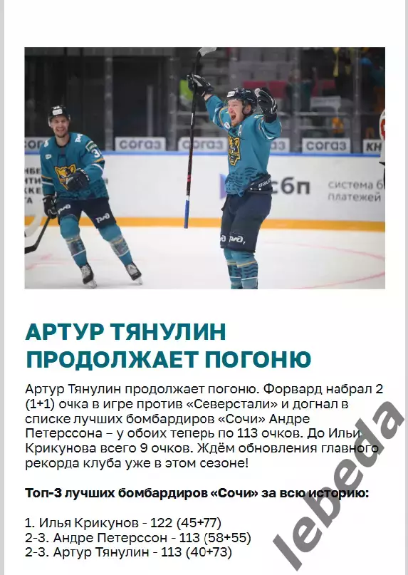 ХК Сочи - Торпедо (Нижний Новгород) - 2024 / 2025 г. (28.01.25.) 5