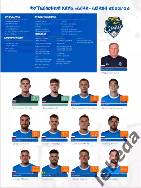 ФК Сочи - Спартак Кострома - 2026 / 2027 год. (19.07.26.) 5