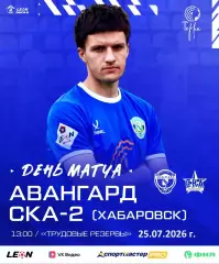 Авангард Курск - СКА-2 Хабаровск - 2026 год. (25.07.26.)