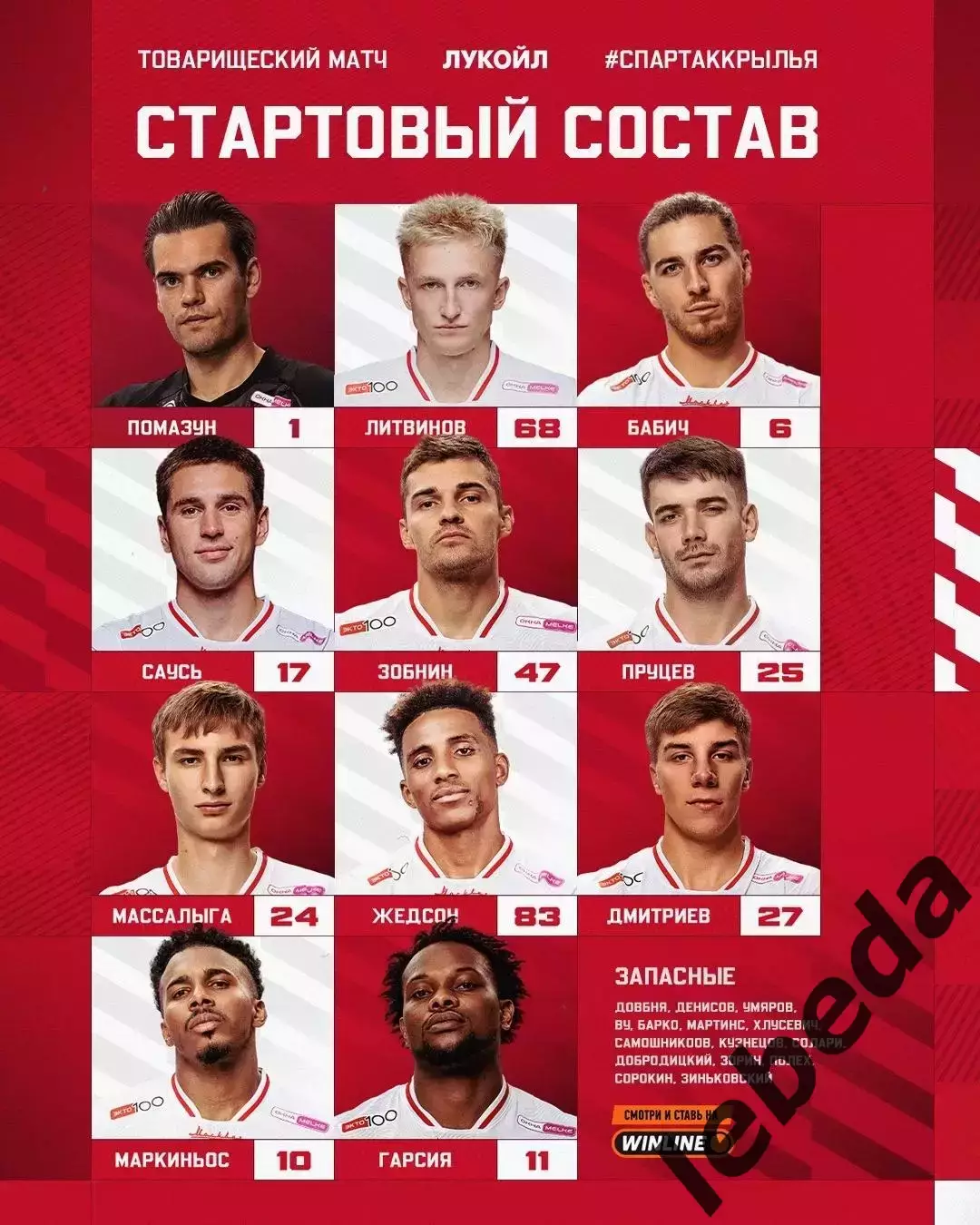 Спартак Москва - Крылья Советов Самара - 2026 год.(4.07.26.) Товарищеский матч. 2