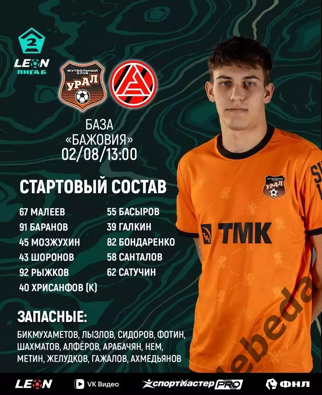 Урал-2 Екатеринбург - Акрон-2 Тольятти - 2026 год.(2.08.26.) 1