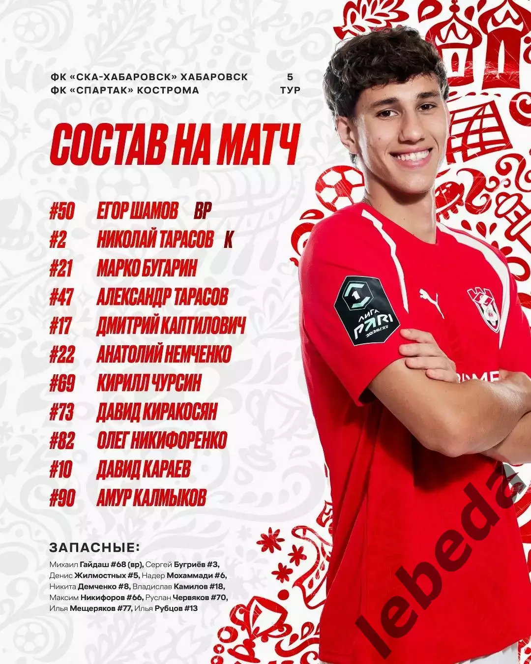 СКА Хабаровск - Спартак Кострома - 2026 год. ( 9.08.2026.) 1