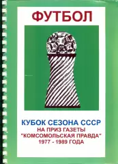 Кубок Сезона на призы Комсомольская правда - (1977 - 1989) полная статистика