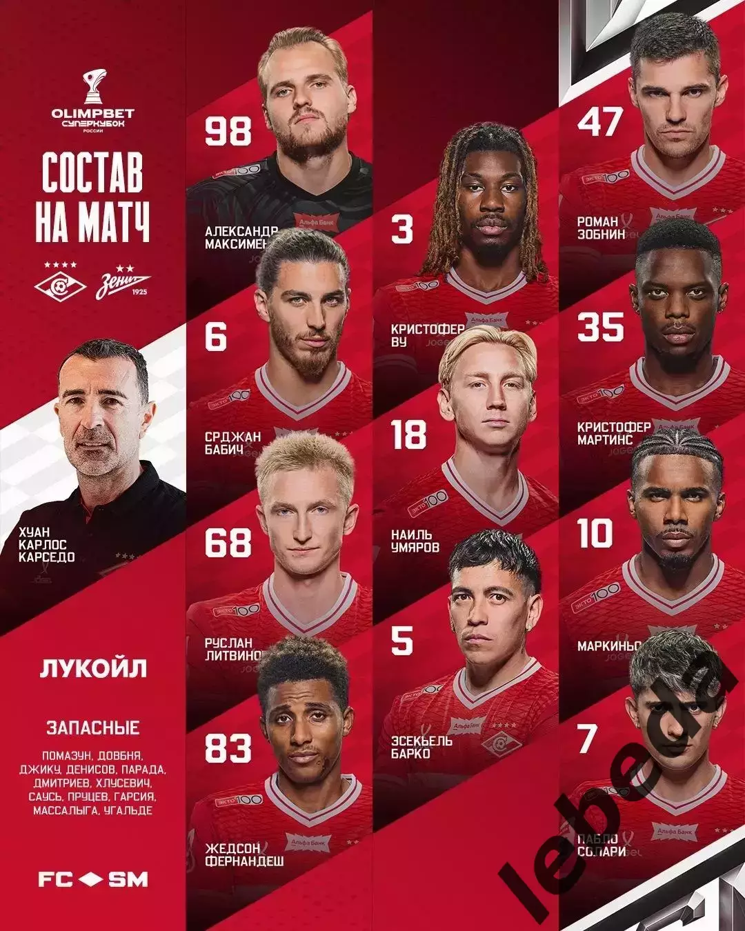 Зенит Санкт-Петербург - Спартак Москва - 2026 / 2027 год. (18.07.26.) 1