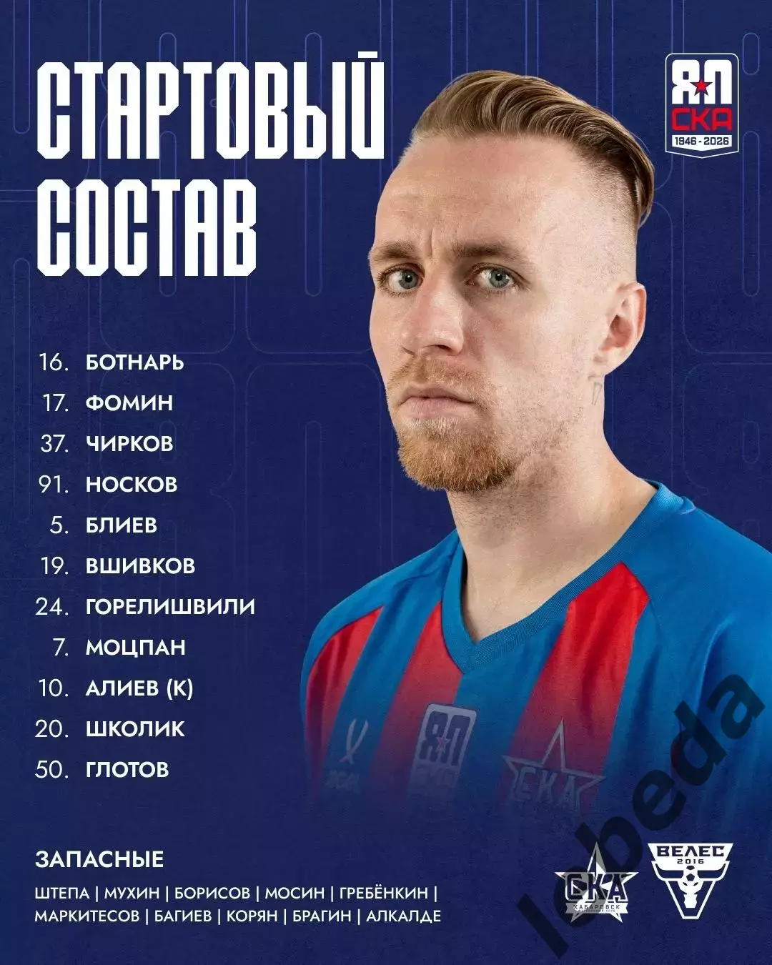 СКА Хабаровск - Велес Москва - 2026 / 2027 г. (15.08.26.) 1
