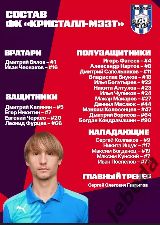 Авангард Курск - Кристалл МЭЗТ Борисоглебск - 2026 / 2027 г. (12.08.26.) Кубок 2