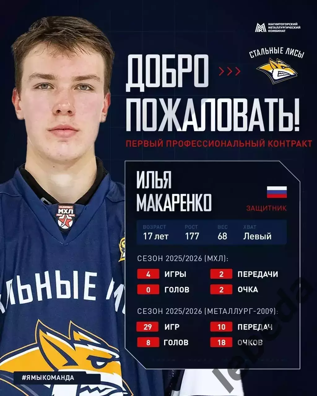 Стальные Лисы Магнитогорск - 2026 / 2027 г. Буклет. 2