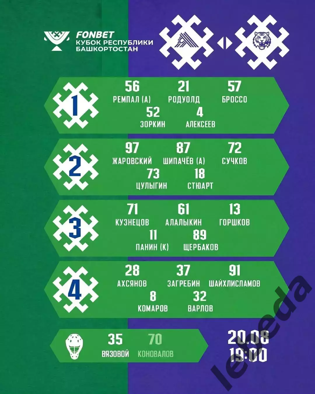 Салават Юлаев Уфа - Амур Хабаровск - 2026 / 2027 год. (20.08.26.) 1