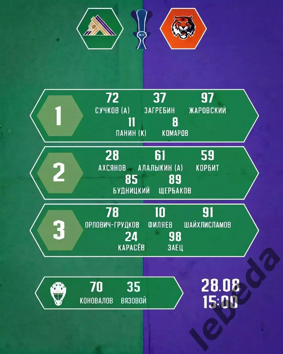 Салават Юлаев Уфа - Амур Хабаровск - 2026 / 2027 г. (28.08.26.) Кубок Рамазана 1