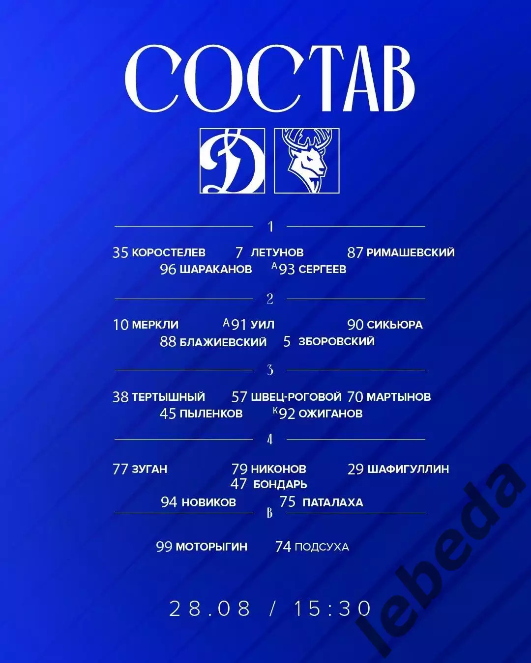 Динамо Москва - Торпедо НН - 2026 / 2027 г. (28.08.26.) Кубок Мэра Москвы 1