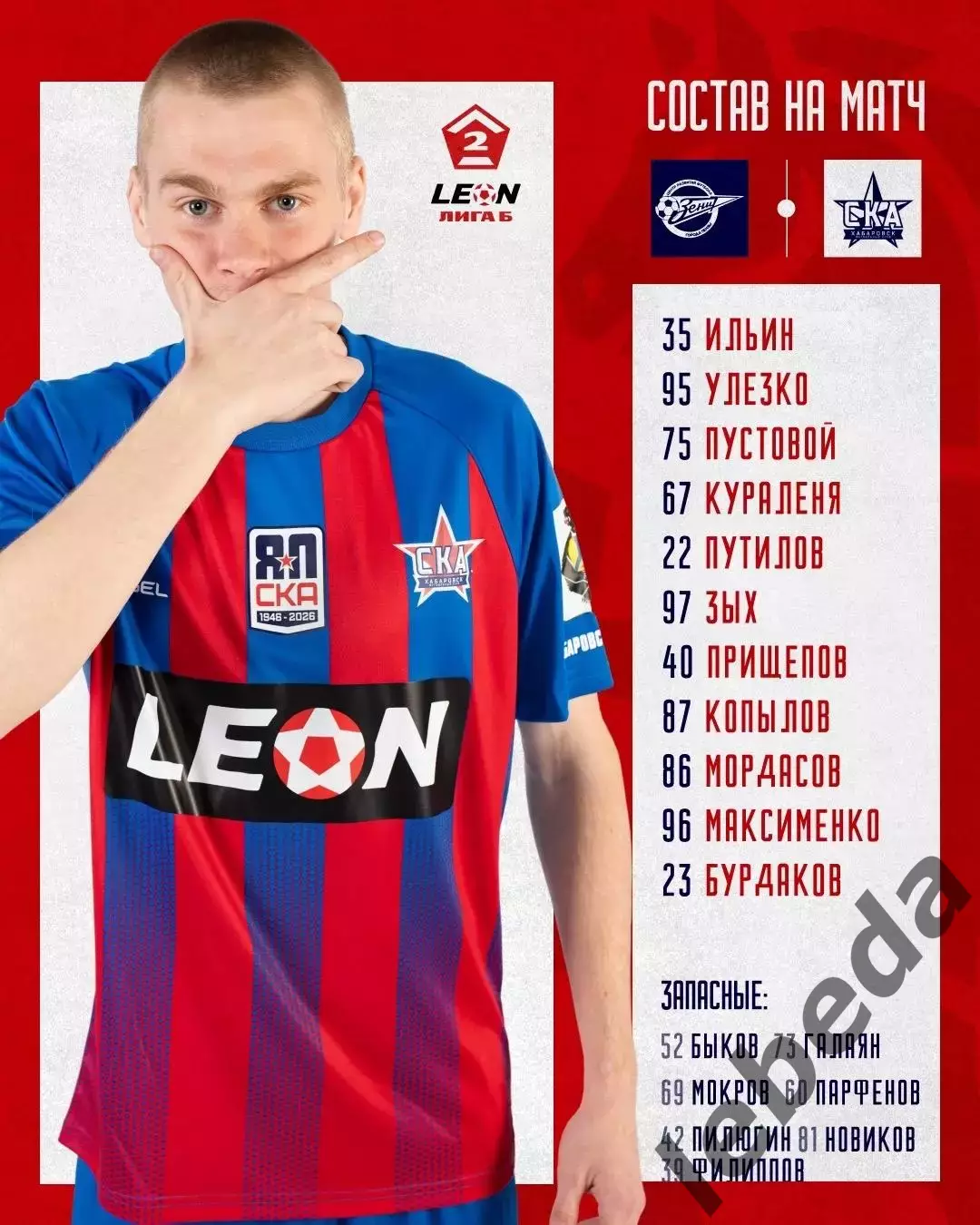 Зенит Пенза - СКА-2 Хабаровск - 2026 / 2027 год. (5.08.2026.) 1