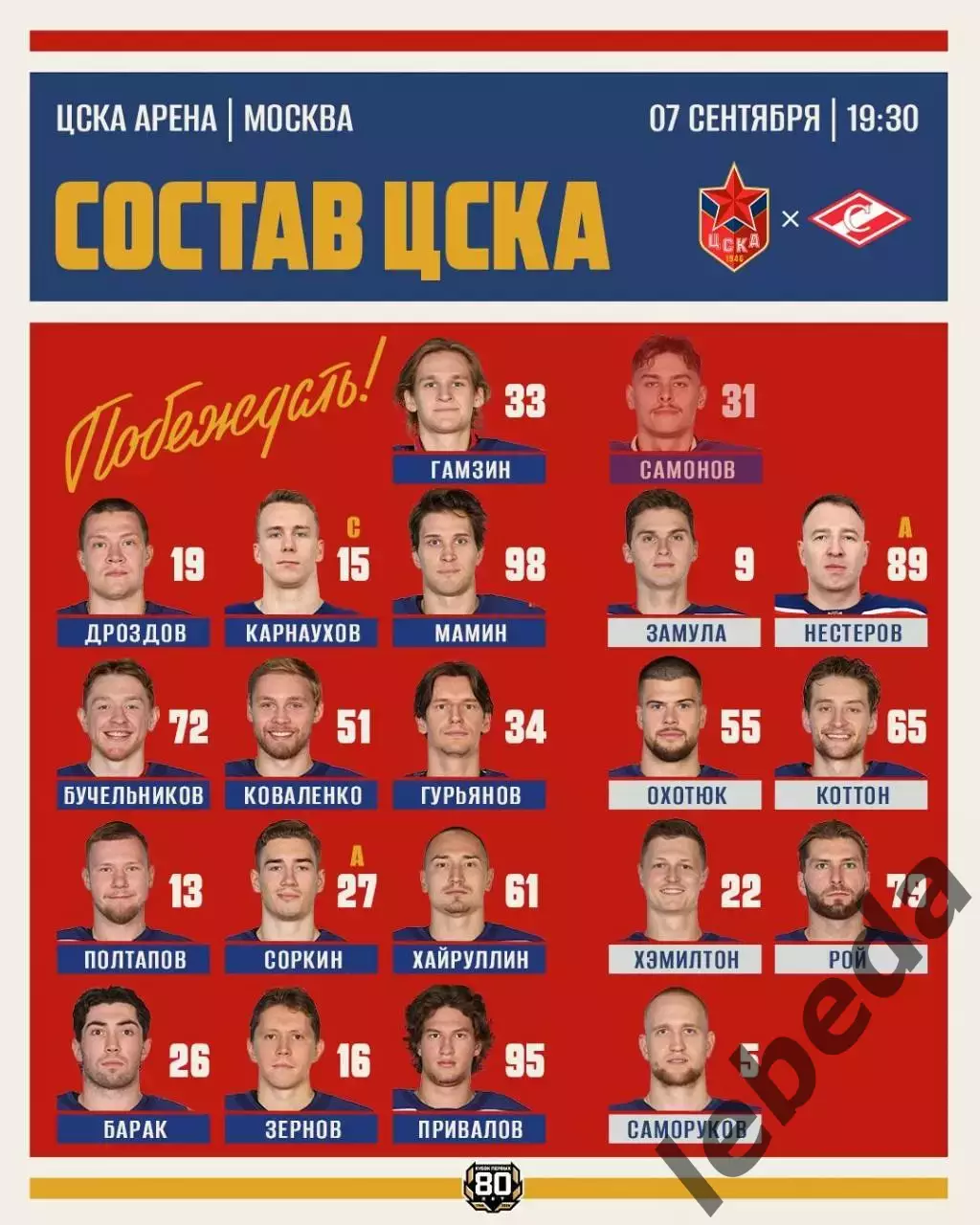 Спартак Москва - ЦСКА - 2026 / 2027 год. (7.09.26.) 3