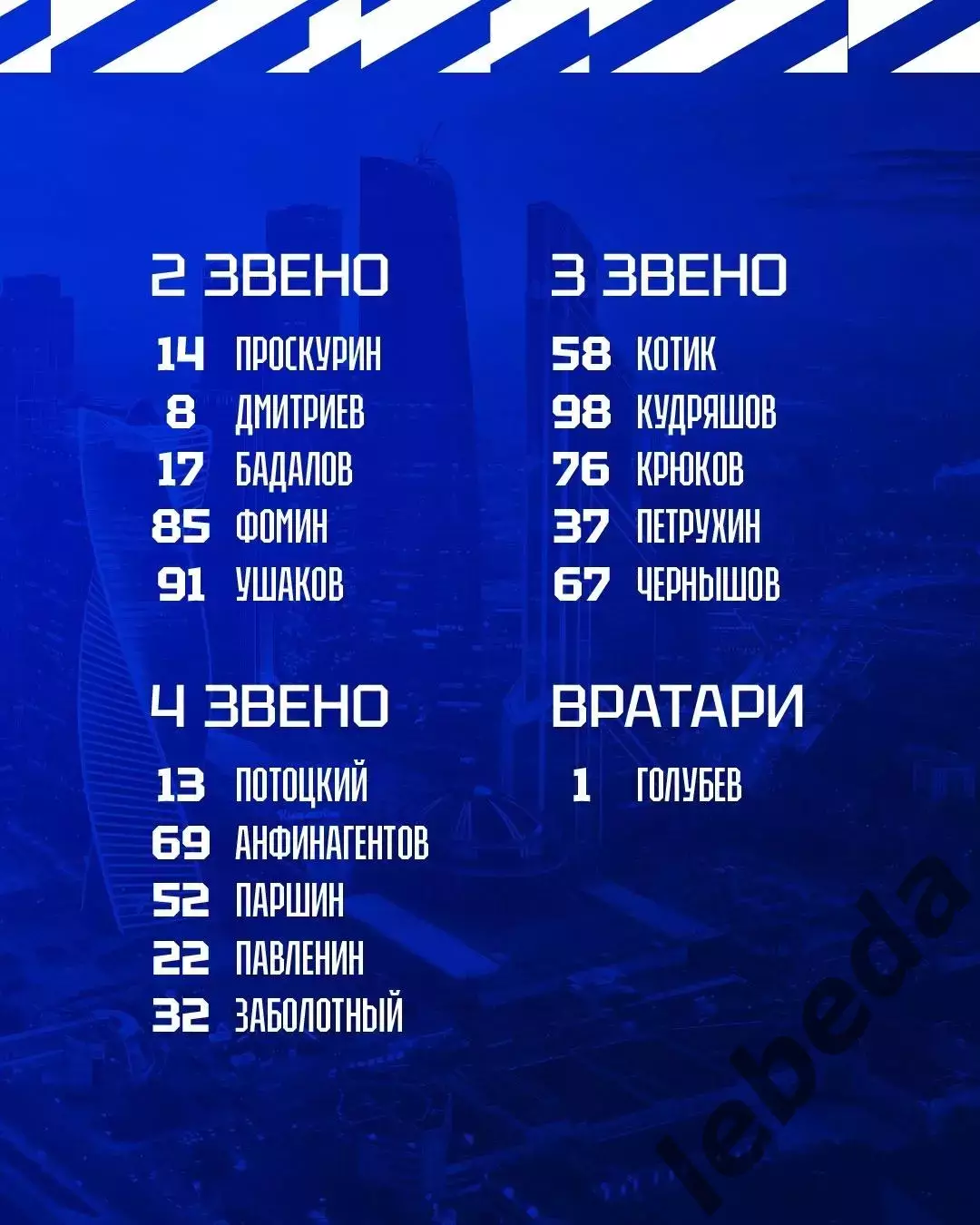 МХК Спартак Москва - МХК Динамо Москва - 2026 / 2027 год. (10.09.26.) 2