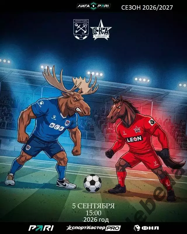 Ленинградец Санкт-Петербург - СКА Хабаровск - 2026 / 2027 год. (5.09.2026.)
