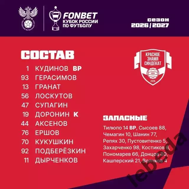 Красное Знамя Ногинск - СКА Хабаровск - 2026 / 2027. (9.09.26.) Кубок регионов 2