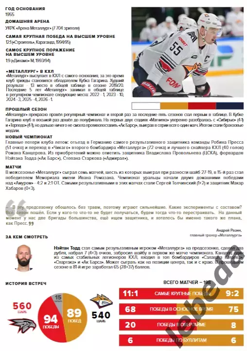 Авангард Омск - Магнитогорск / Екатеринбург - 2026 / 2027. (7.09.26) официальная 4